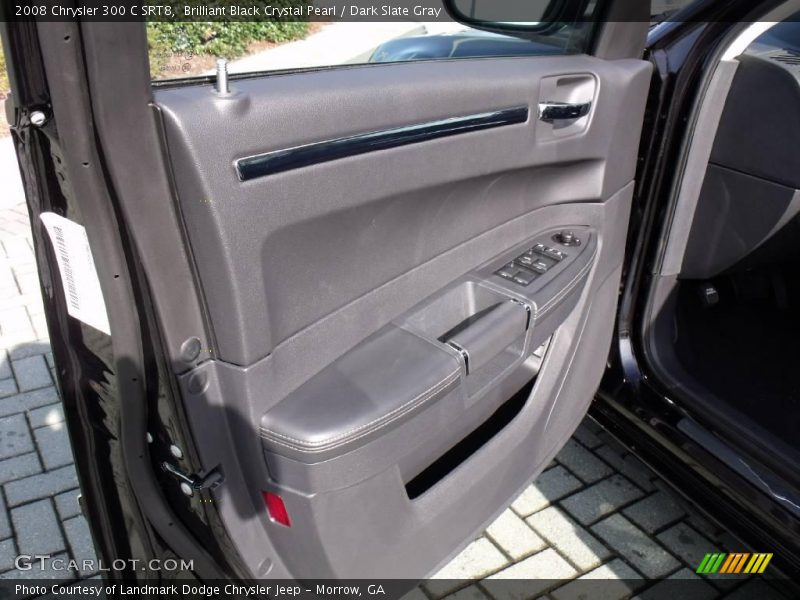 Brilliant Black Crystal Pearl / Dark Slate Gray 2008 Chrysler 300 C SRT8