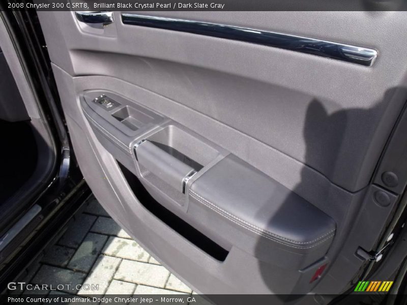 Brilliant Black Crystal Pearl / Dark Slate Gray 2008 Chrysler 300 C SRT8