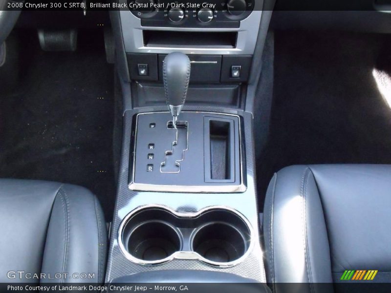 Brilliant Black Crystal Pearl / Dark Slate Gray 2008 Chrysler 300 C SRT8