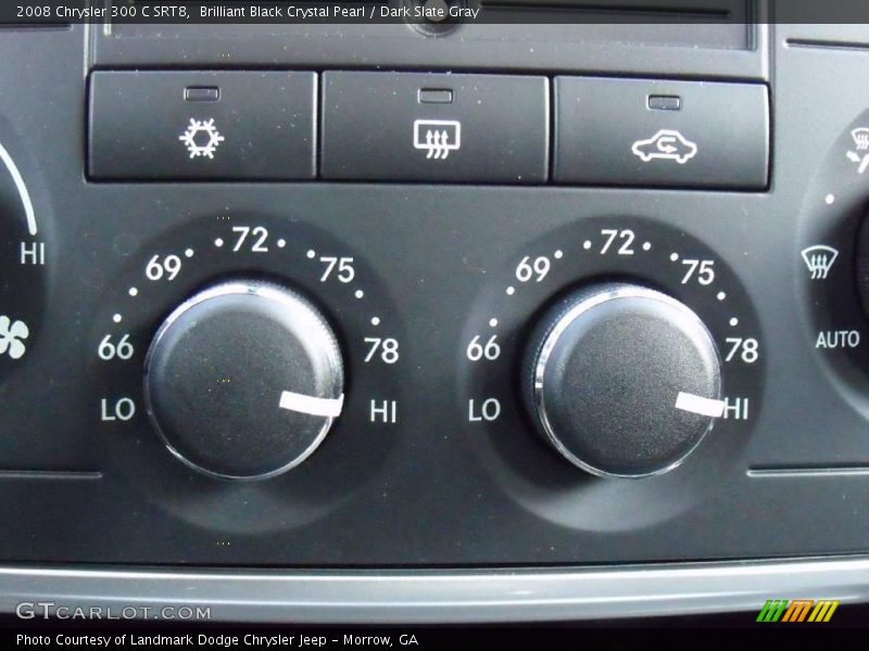 Brilliant Black Crystal Pearl / Dark Slate Gray 2008 Chrysler 300 C SRT8