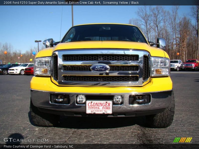 Screaming Yellow / Black 2006 Ford F250 Super Duty Amarillo Special Edition Crew Cab 4x4