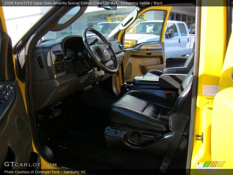 Screaming Yellow / Black 2006 Ford F250 Super Duty Amarillo Special Edition Crew Cab 4x4