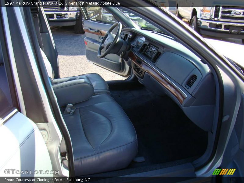 Silver Frost Metallic / Slate Blue 1997 Mercury Grand Marquis LS