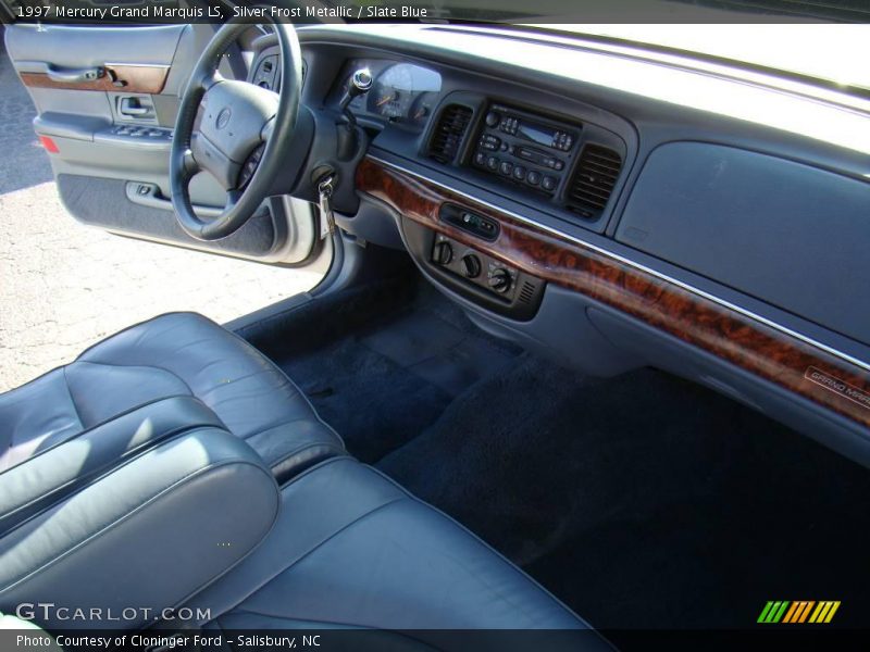 Silver Frost Metallic / Slate Blue 1997 Mercury Grand Marquis LS