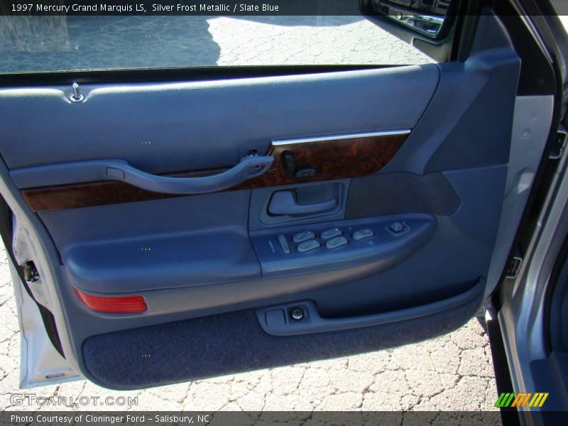 Silver Frost Metallic / Slate Blue 1997 Mercury Grand Marquis LS