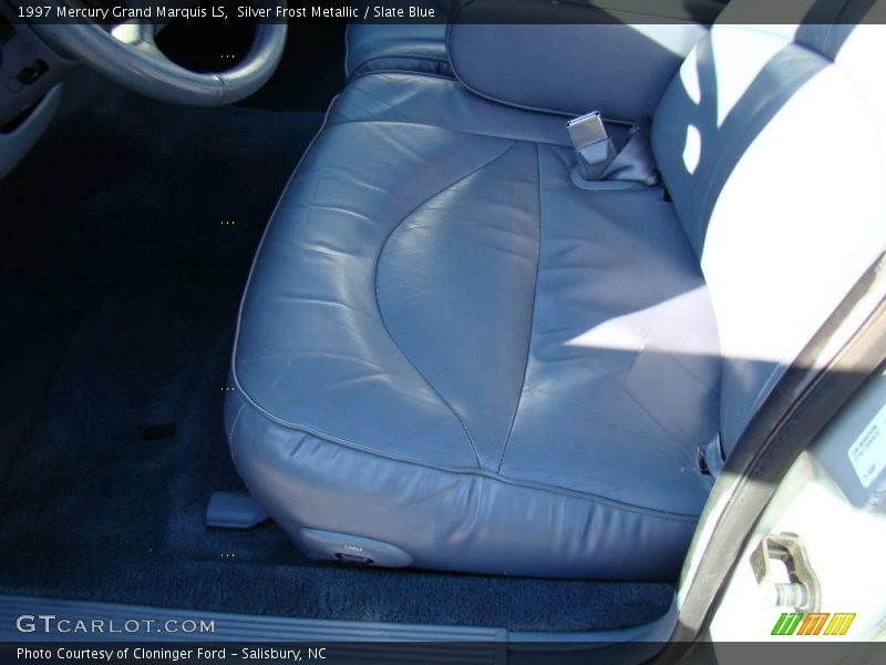 Silver Frost Metallic / Slate Blue 1997 Mercury Grand Marquis LS