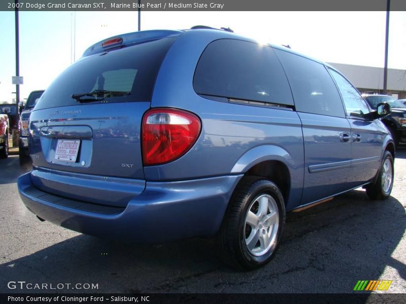 Marine Blue Pearl / Medium Slate Gray 2007 Dodge Grand Caravan SXT