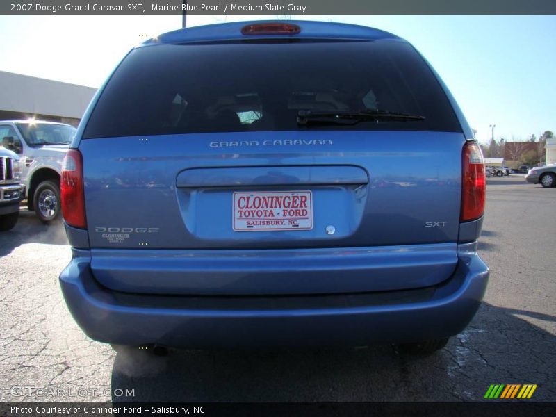 Marine Blue Pearl / Medium Slate Gray 2007 Dodge Grand Caravan SXT