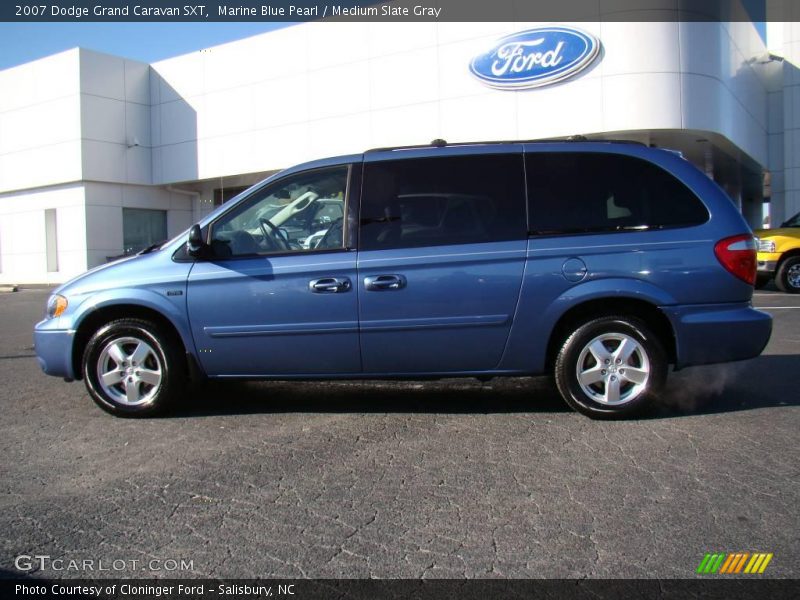 Marine Blue Pearl / Medium Slate Gray 2007 Dodge Grand Caravan SXT