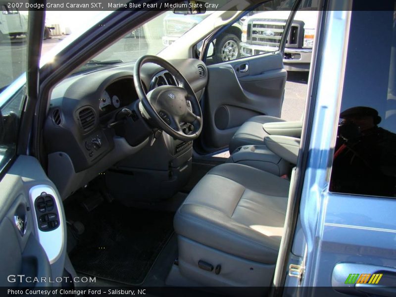 Marine Blue Pearl / Medium Slate Gray 2007 Dodge Grand Caravan SXT
