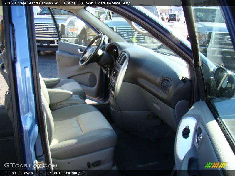 Marine Blue Pearl / Medium Slate Gray 2007 Dodge Grand Caravan SXT