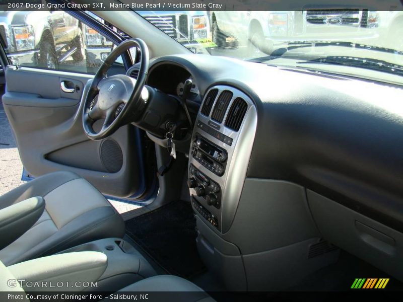 Marine Blue Pearl / Medium Slate Gray 2007 Dodge Grand Caravan SXT