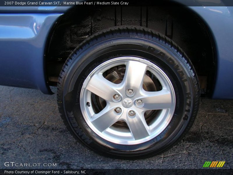 Marine Blue Pearl / Medium Slate Gray 2007 Dodge Grand Caravan SXT