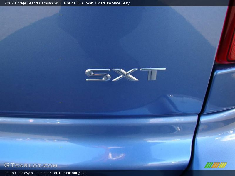 Marine Blue Pearl / Medium Slate Gray 2007 Dodge Grand Caravan SXT