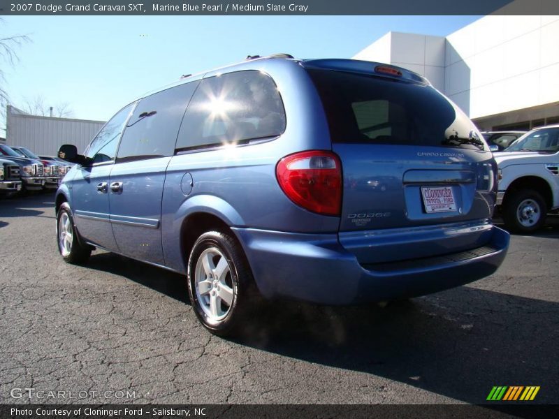 Marine Blue Pearl / Medium Slate Gray 2007 Dodge Grand Caravan SXT