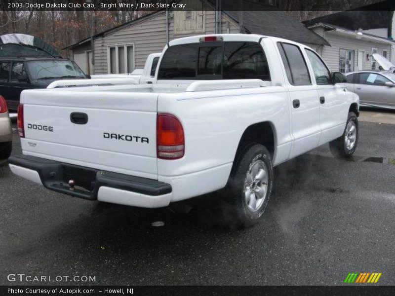 Bright White / Dark Slate Gray 2003 Dodge Dakota Club Cab