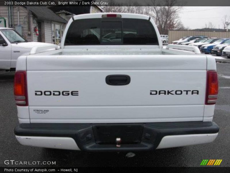 Bright White / Dark Slate Gray 2003 Dodge Dakota Club Cab