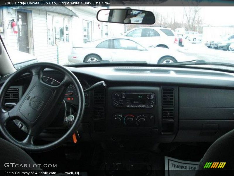 Bright White / Dark Slate Gray 2003 Dodge Dakota Club Cab