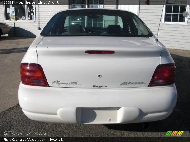 White / Silver Fern 1998 Plymouth Breeze