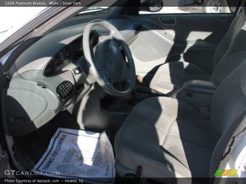 White / Silver Fern 1998 Plymouth Breeze