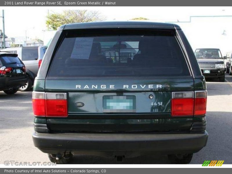 Epsom Green Metallic / Walnut 2001 Land Rover Range Rover SE
