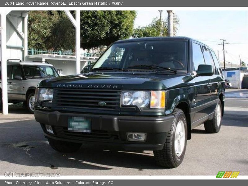 Epsom Green Metallic / Walnut 2001 Land Rover Range Rover SE