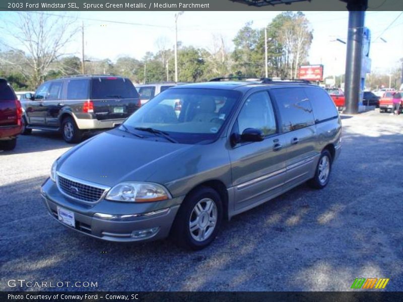 Spruce Green Metallic / Medium Parchment 2003 Ford Windstar SEL