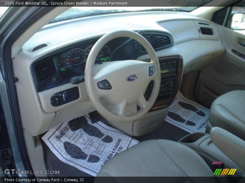 Spruce Green Metallic / Medium Parchment 2003 Ford Windstar SEL