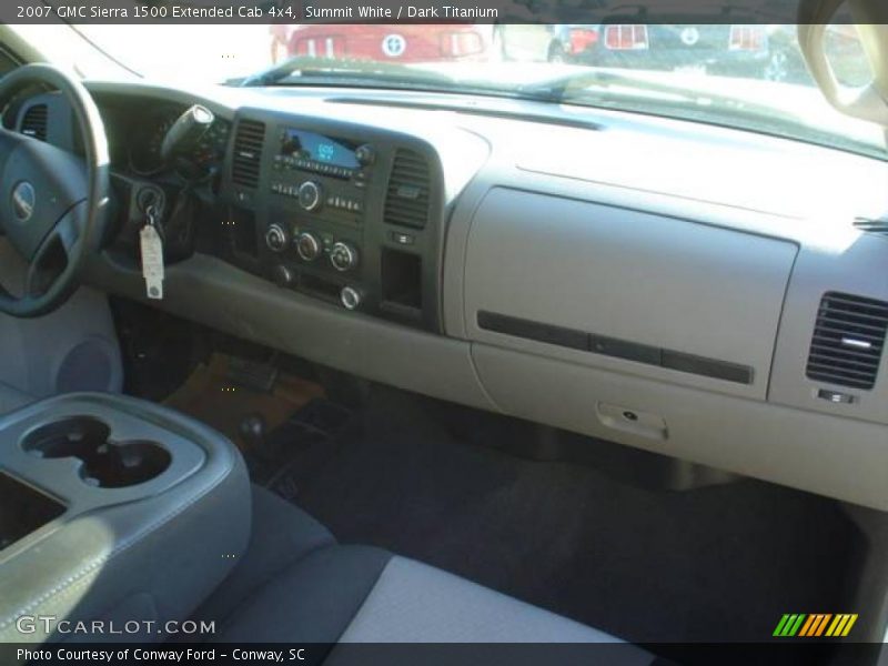 Summit White / Dark Titanium 2007 GMC Sierra 1500 Extended Cab 4x4