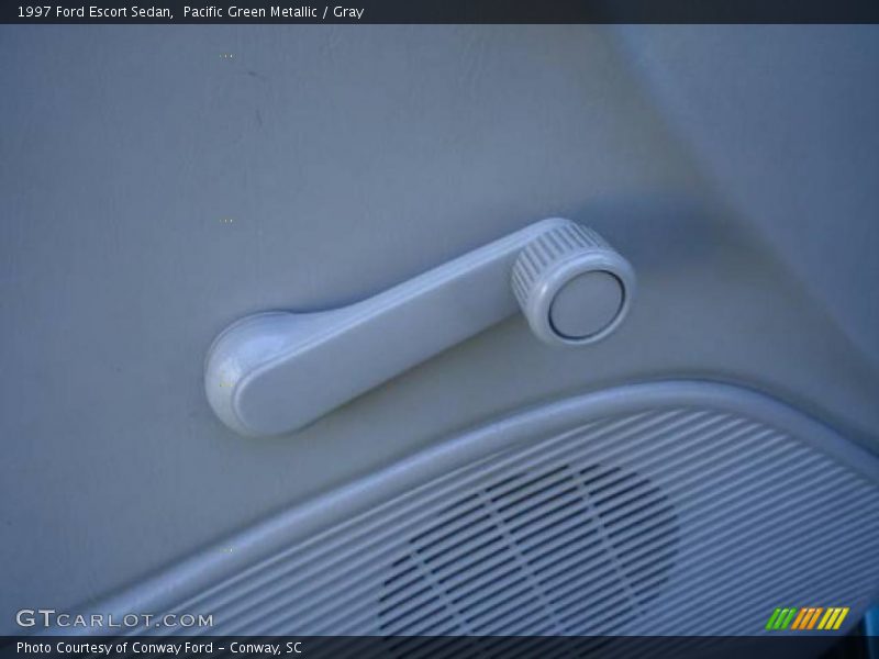 Pacific Green Metallic / Gray 1997 Ford Escort Sedan