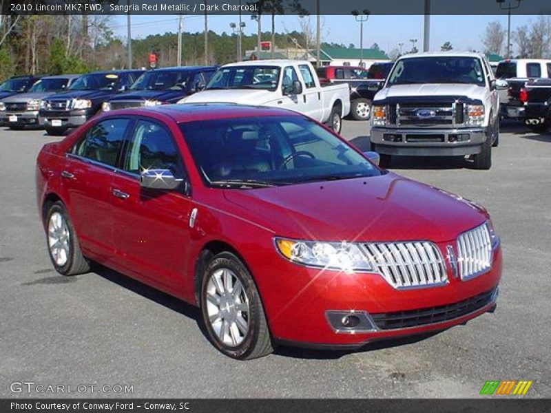 Sangria Red Metallic / Dark Charcoal 2010 Lincoln MKZ FWD