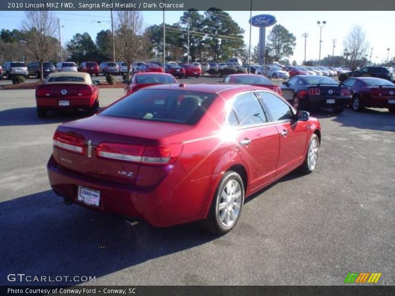 Sangria Red Metallic / Dark Charcoal 2010 Lincoln MKZ FWD