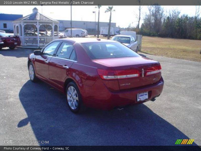 Sangria Red Metallic / Dark Charcoal 2010 Lincoln MKZ FWD