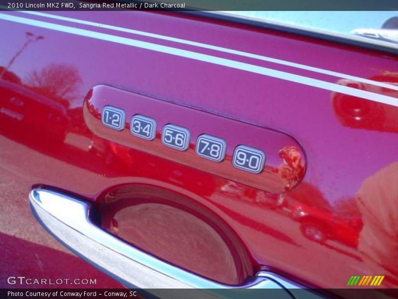 Sangria Red Metallic / Dark Charcoal 2010 Lincoln MKZ FWD