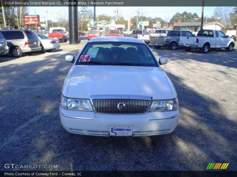 Vibrant White / Medium Parchment 2004 Mercury Grand Marquis LS