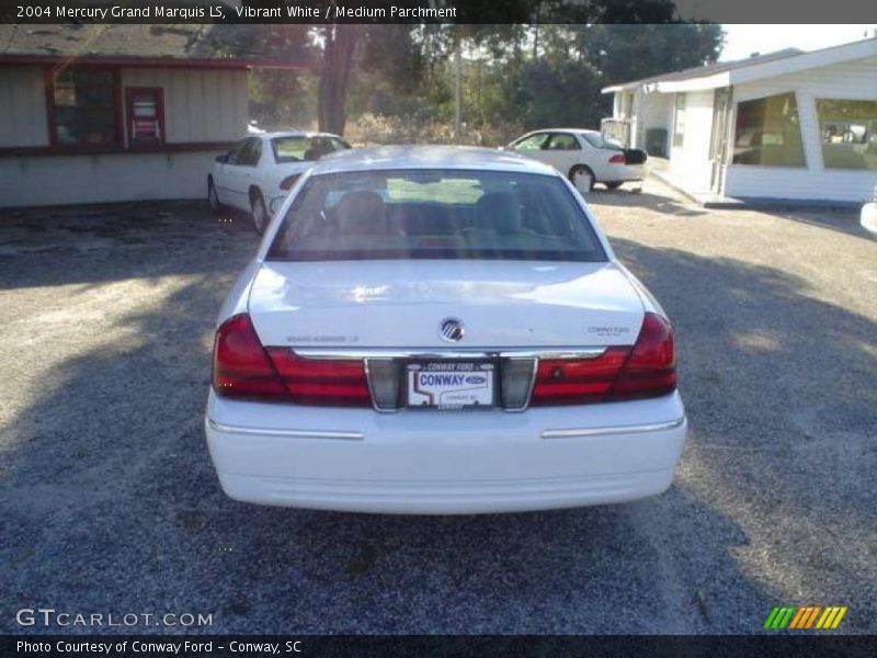 Vibrant White / Medium Parchment 2004 Mercury Grand Marquis LS