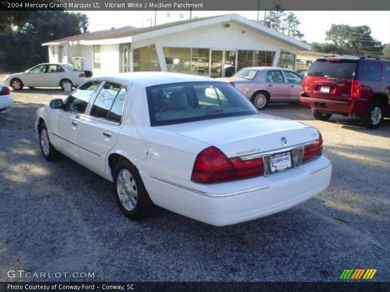 Vibrant White / Medium Parchment 2004 Mercury Grand Marquis LS
