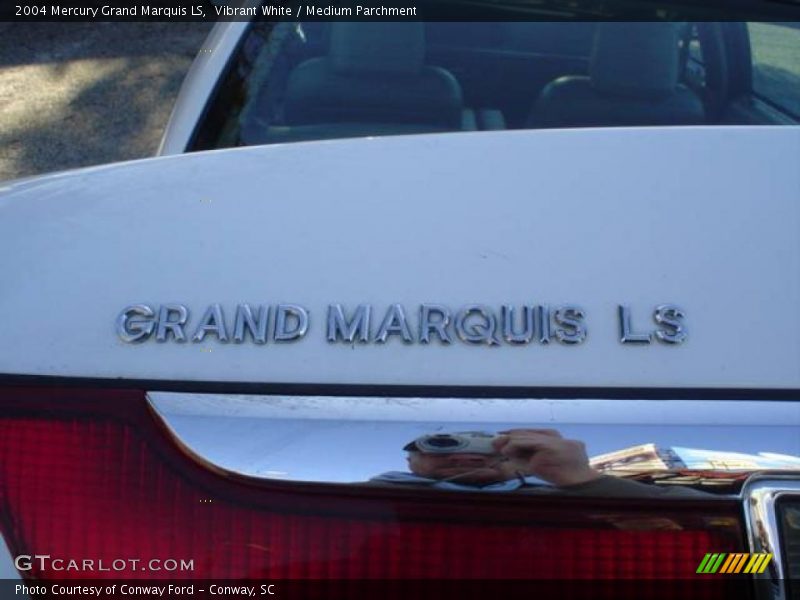 Vibrant White / Medium Parchment 2004 Mercury Grand Marquis LS