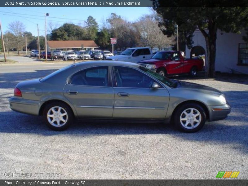 Spruce Green Metallic / Medium Parchment 2002 Mercury Sable GS Sedan