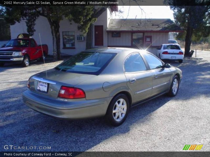 Spruce Green Metallic / Medium Parchment 2002 Mercury Sable GS Sedan