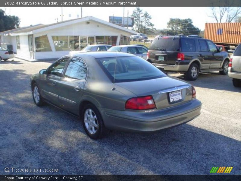 Spruce Green Metallic / Medium Parchment 2002 Mercury Sable GS Sedan