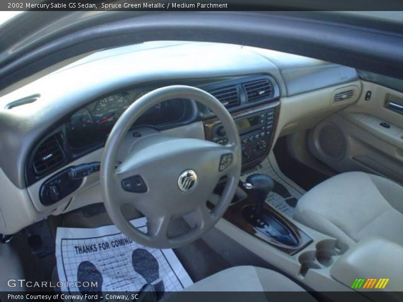 Spruce Green Metallic / Medium Parchment 2002 Mercury Sable GS Sedan