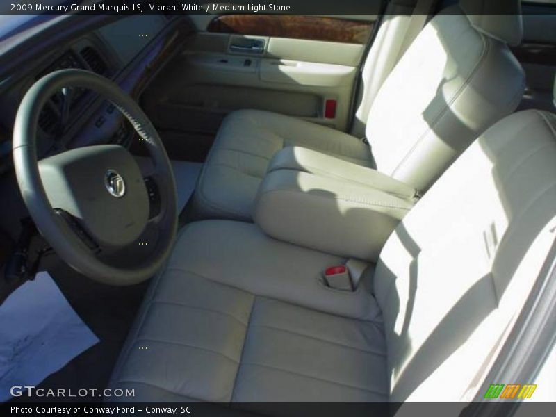 Vibrant White / Medium Light Stone 2009 Mercury Grand Marquis LS
