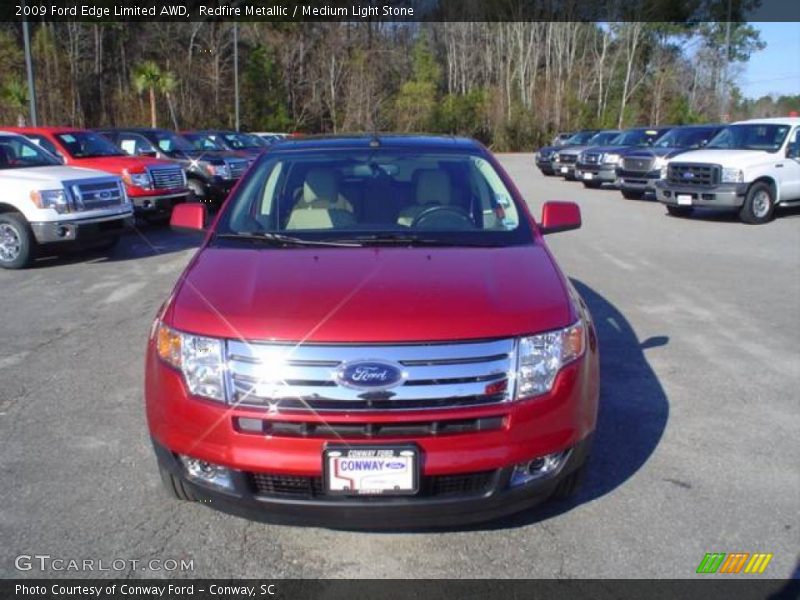 Redfire Metallic / Medium Light Stone 2009 Ford Edge Limited AWD