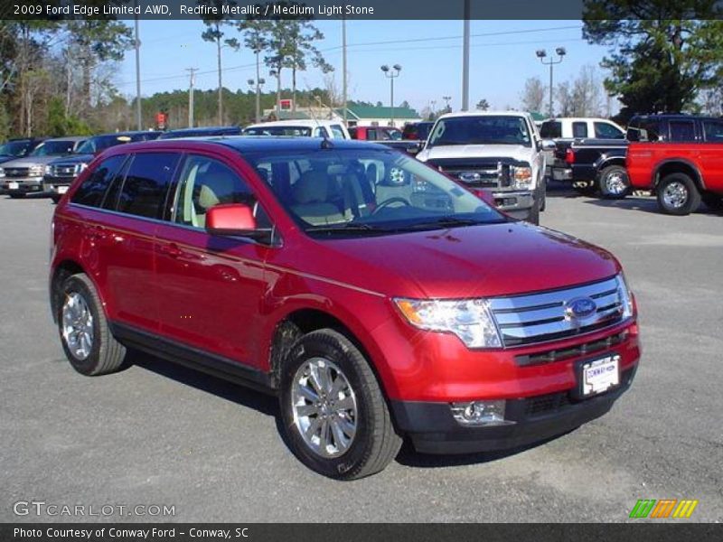 Redfire Metallic / Medium Light Stone 2009 Ford Edge Limited AWD