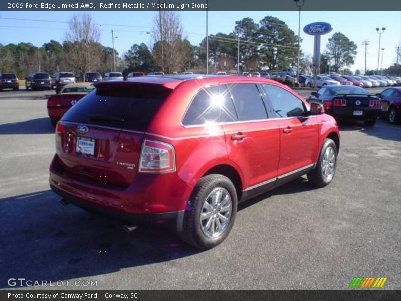 Redfire Metallic / Medium Light Stone 2009 Ford Edge Limited AWD