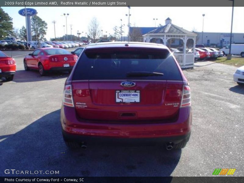 Redfire Metallic / Medium Light Stone 2009 Ford Edge Limited AWD