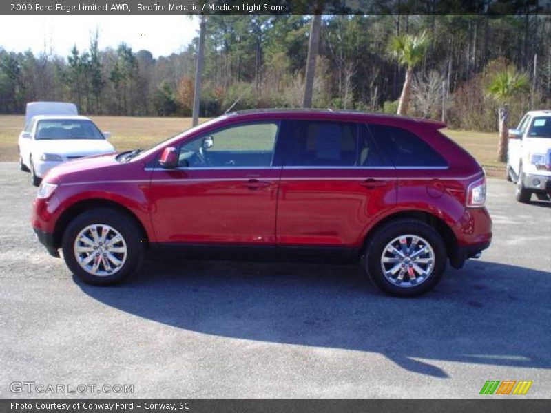 Redfire Metallic / Medium Light Stone 2009 Ford Edge Limited AWD