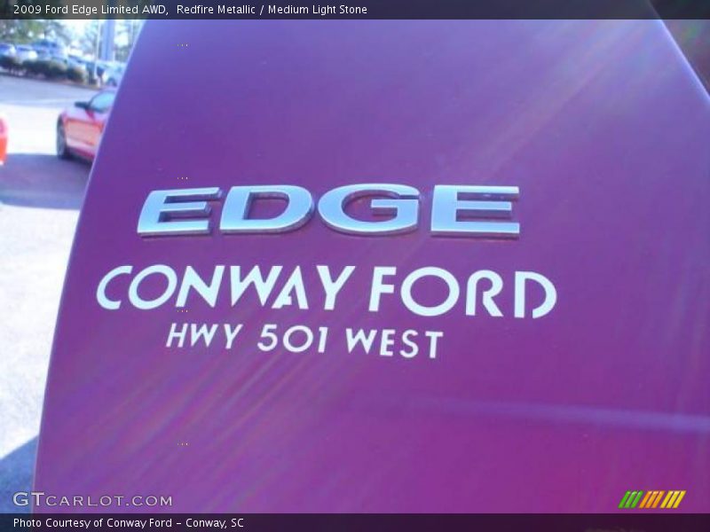 Redfire Metallic / Medium Light Stone 2009 Ford Edge Limited AWD