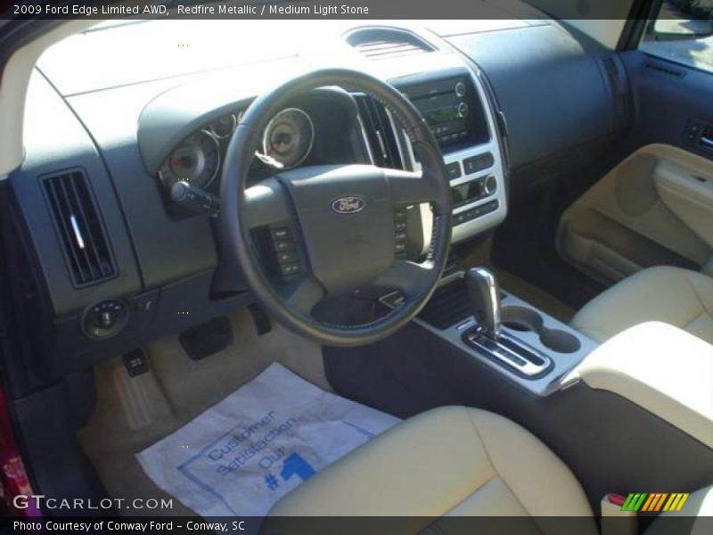 Redfire Metallic / Medium Light Stone 2009 Ford Edge Limited AWD